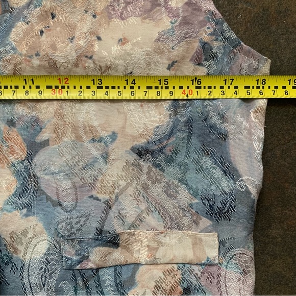 Vintage Floral Vest Size Small - Picture 4 of 5